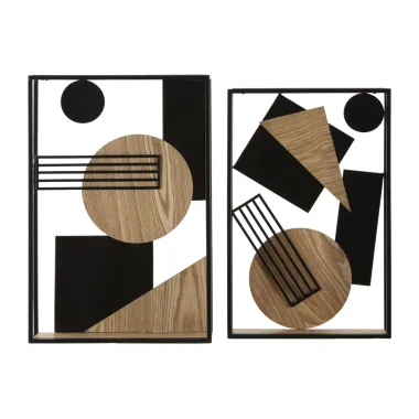 Półka ścienna PICASSY RET. Para 40x12x60 cm - 36x10x56 cm